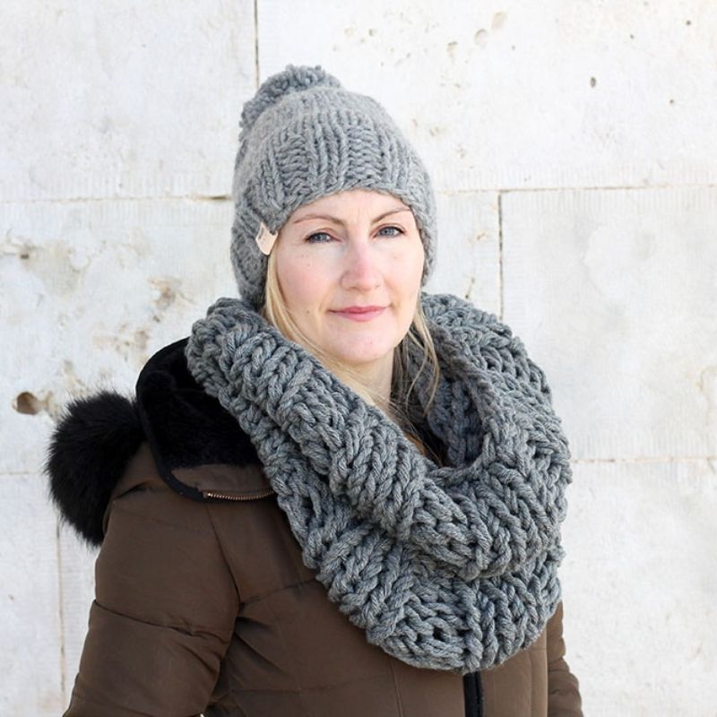 Kids Hat And Matching Scarf Knitting Pattern - Handy Little Me