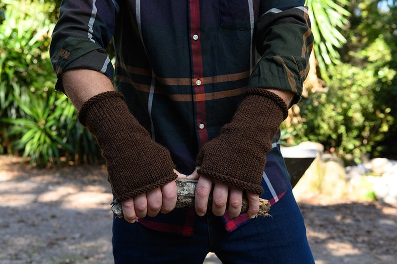 Merino Wool Fingerless Gloves for Men Easy LEVEL 2 Knitting Pattern for an  ADVANCED Beginner Lewis Fingerless Gloves Jody Long Ciao 