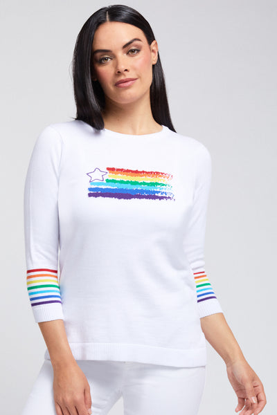 Rainbow Flag Knit Top