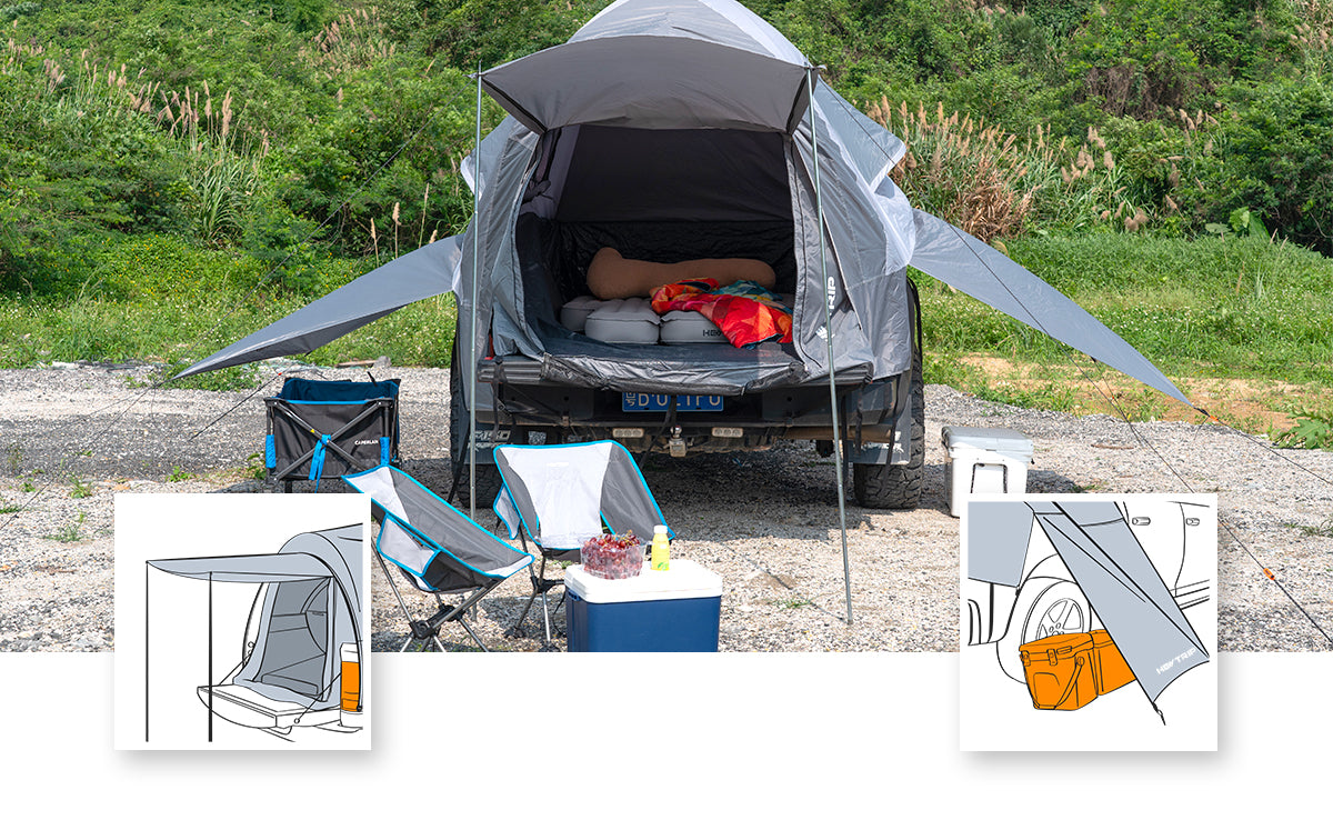 HEYTRIP® Pickup Truck Tent for Camping with Waterproof Rainfly – HEYTRIP  Official Site