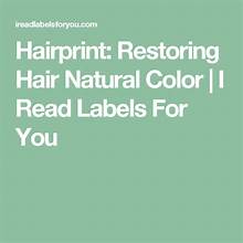 Hair print reads labels for you so you don't have to