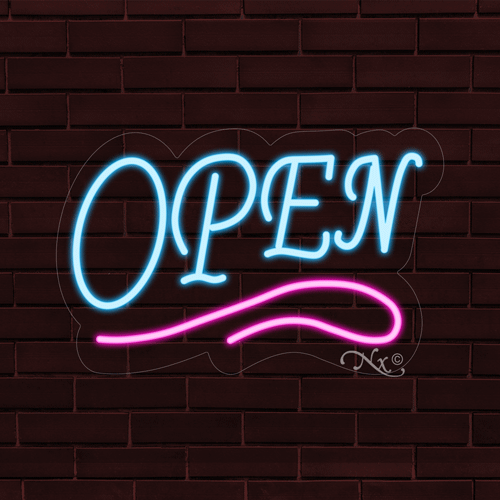 neon open sign png