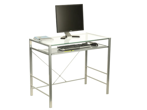 Mainstays Glass Top Desk Fuchsia Z Line Designs Inc