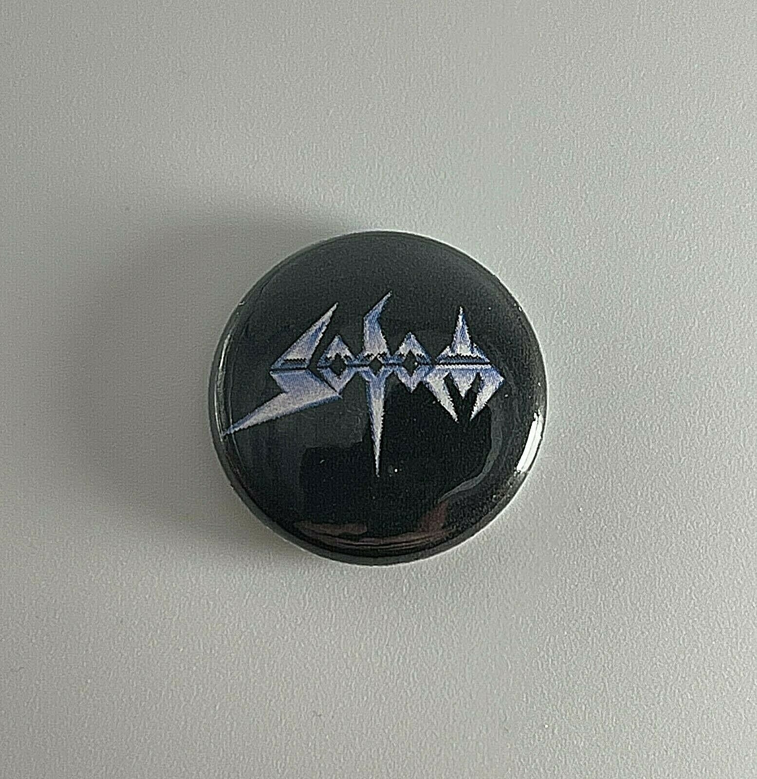 Sodom Logo 1” Button S036B Pin Badge