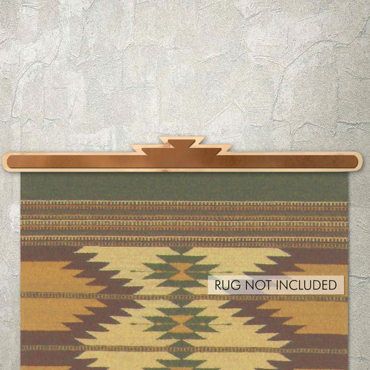 Wall Mount Rug or Quit Hanger in Turquoise Pine with Santa Fe Accent –  Specialty Decor by Sunland Home