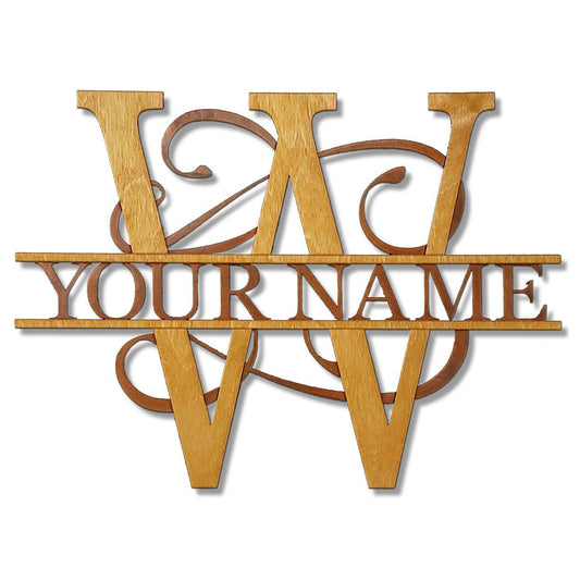 V - Alphabet Monogram Personalized Wall Art - sa16222 – Specialty