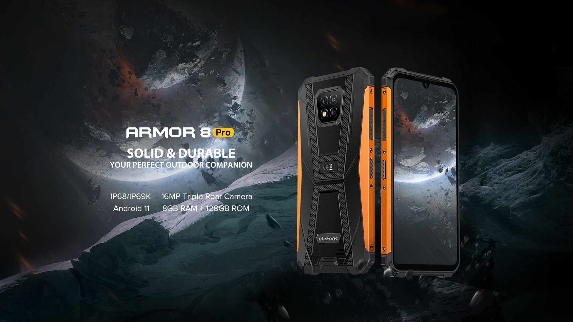 Ulefone Armor 8 Pro IP68/IP69K 4G Smartphone Supports Face Unlock