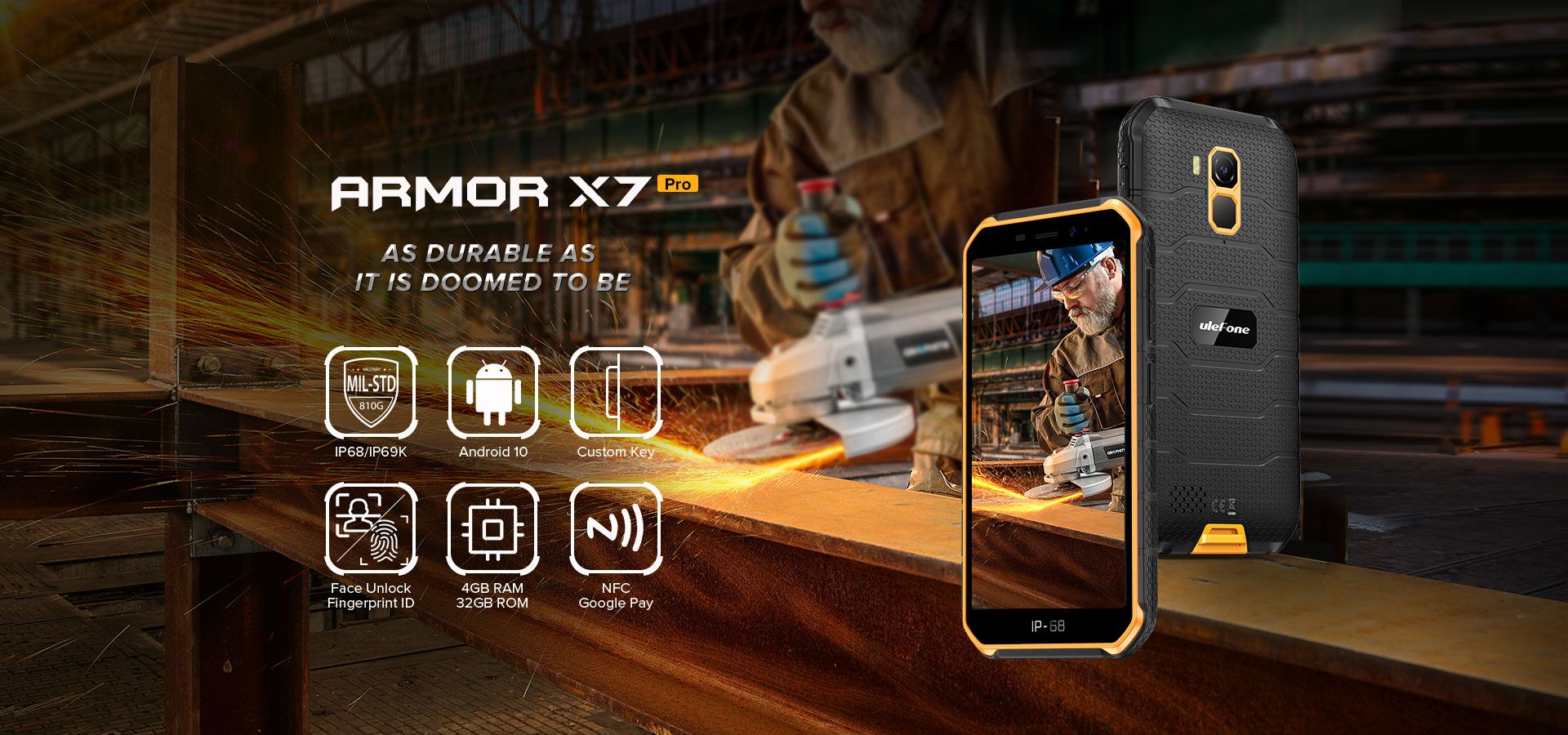 Ulefone Armor X7 ProI P68IP69K Smartphone With 5.0-inch HD Screen