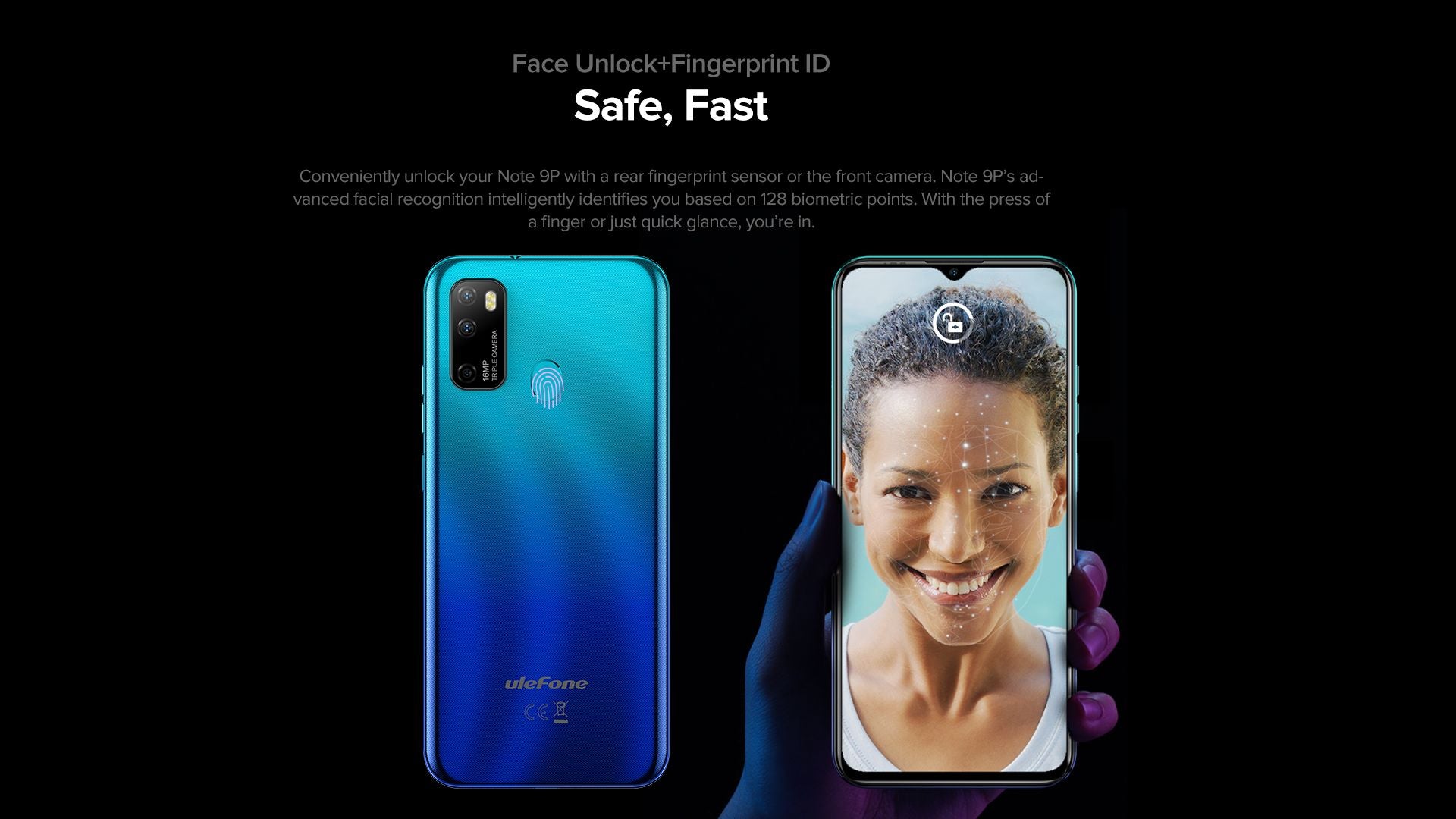 Ulefone Note 9P Dual Sim 4G Smartphone Supports OTG Reverse Charging