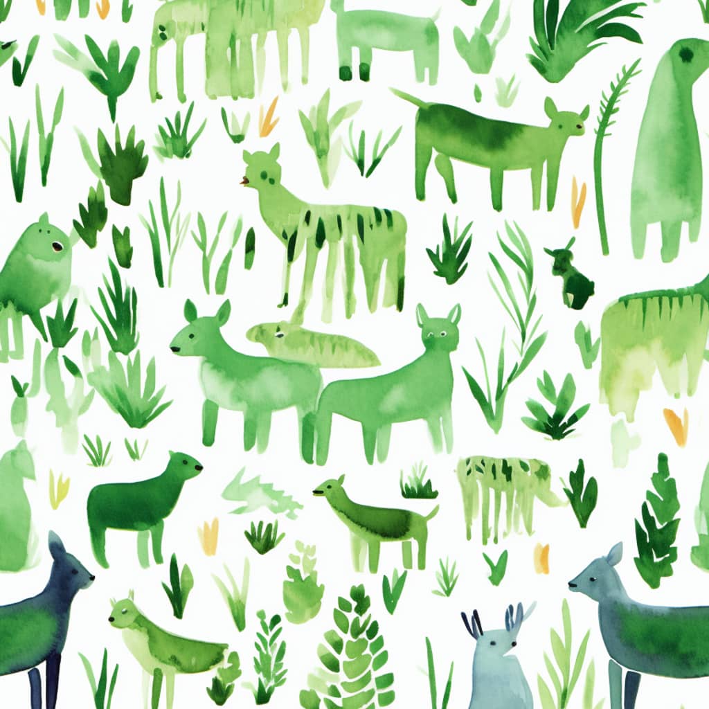 a pattern of green shade by Midjourney art