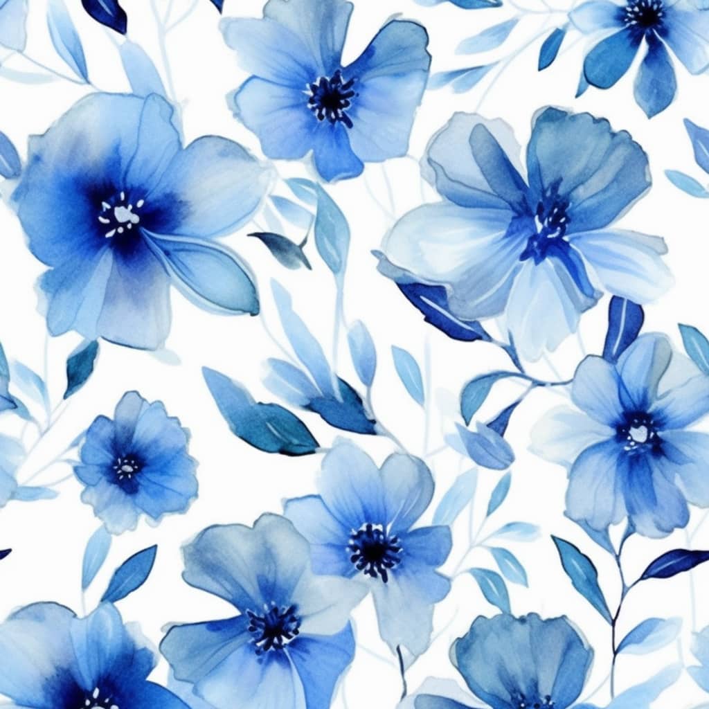 un motif de nuance bleue par Midjourney art