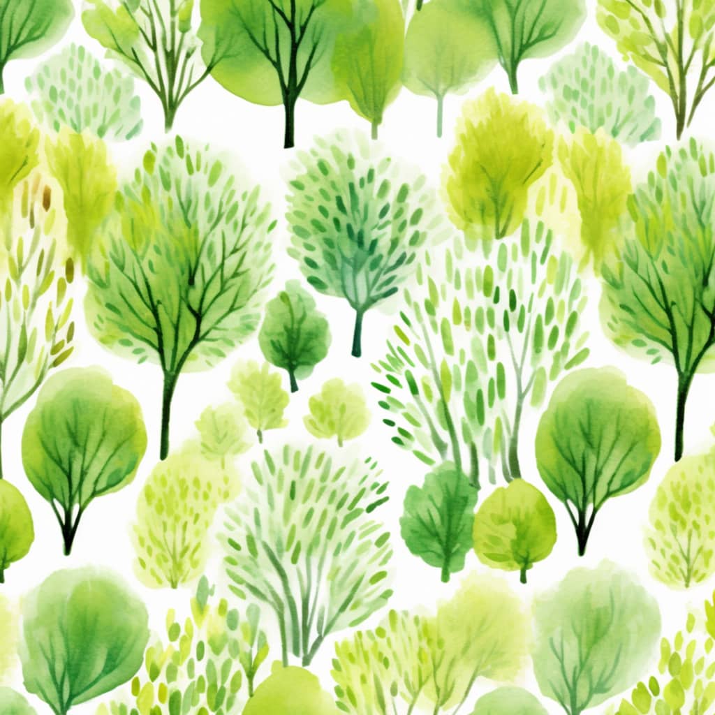 a pattern of green shade by Instagram Midjourney artist