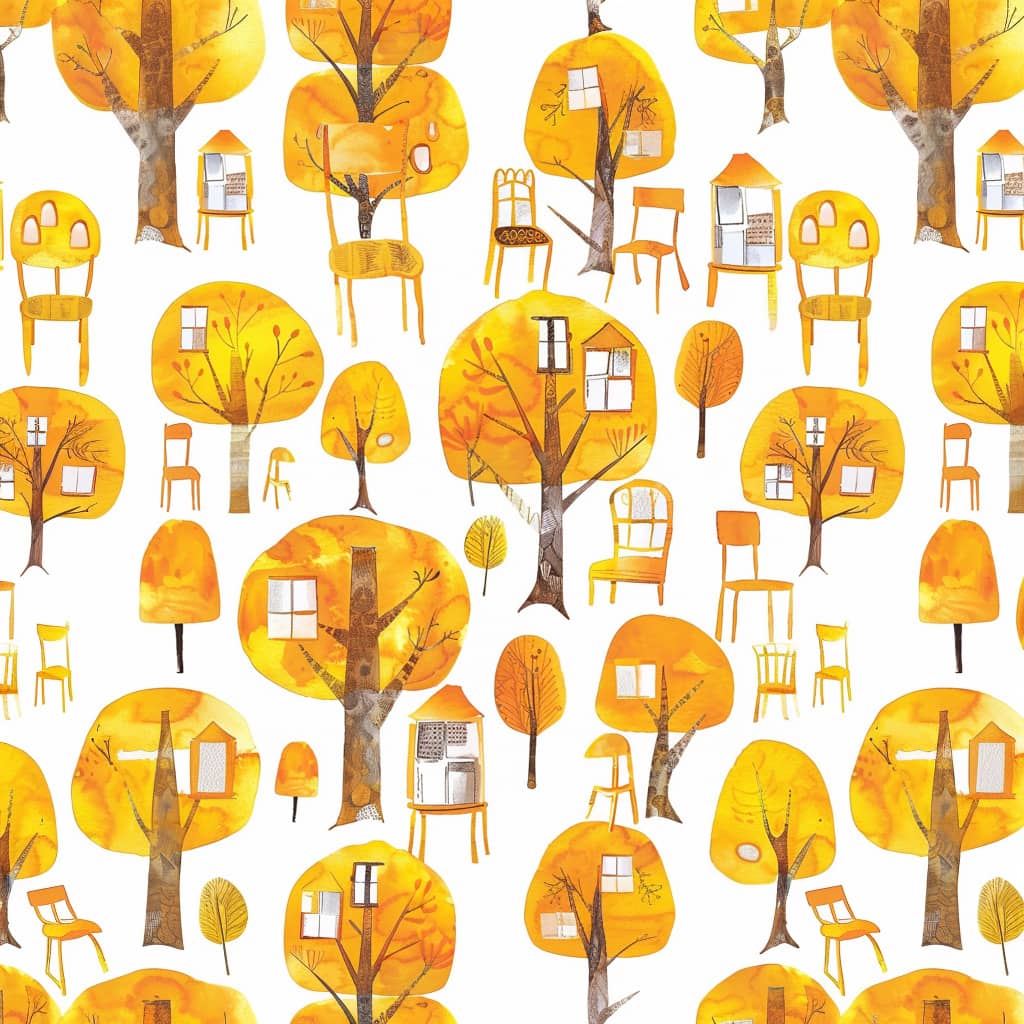 a pattern of yellow shade by Instagram Midjourney artist