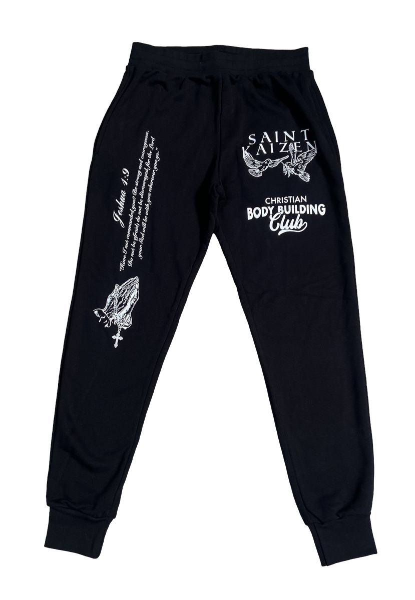 Joshua 1:9 Joggers - Black – Saint Kaizen