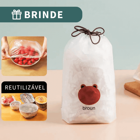 Protetor de Alimentos Reutilizável + BRINDE