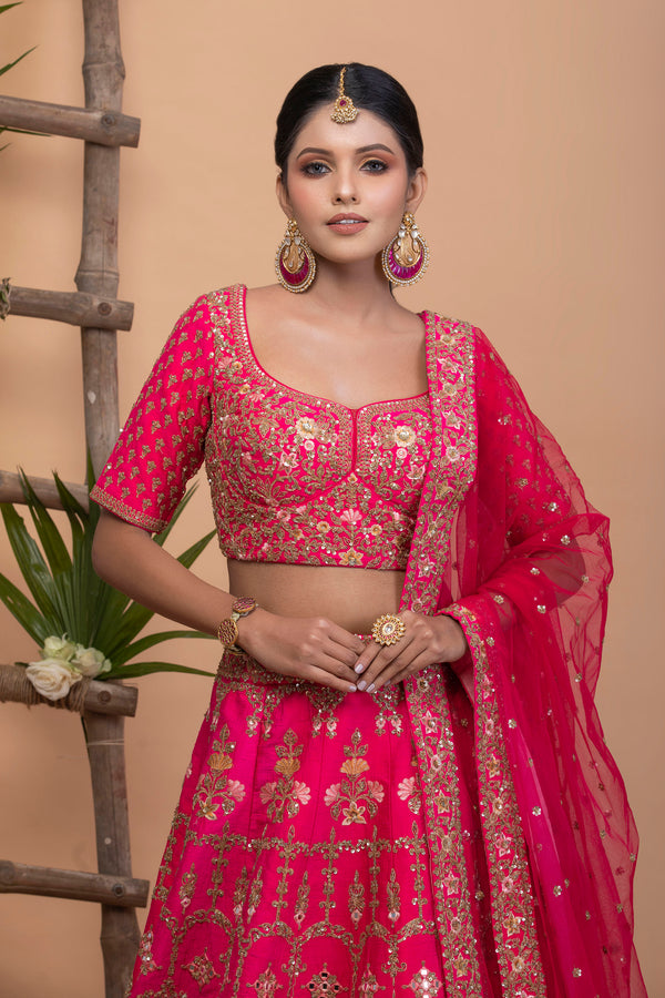 Designer Pink Lehenga Choli With High Quality Embroidery Work Wedding Wear  Lehenga Party Wear Lehenga Minimalist Lehenga, Lehenga Choli - Etsy