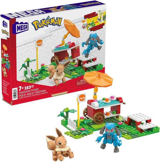 MEGA Pokemon Chikorita Action Figure Building Set with Poke Ball