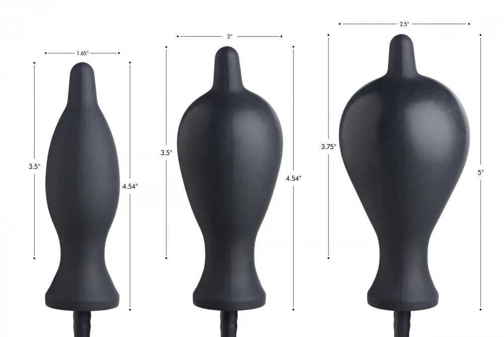 Inflatable Butt Plug Dark Inflator Silicone Inflatable Anal Plug Anal