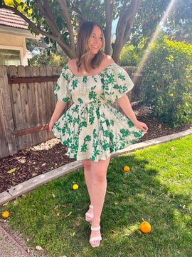 Green Floral Dress