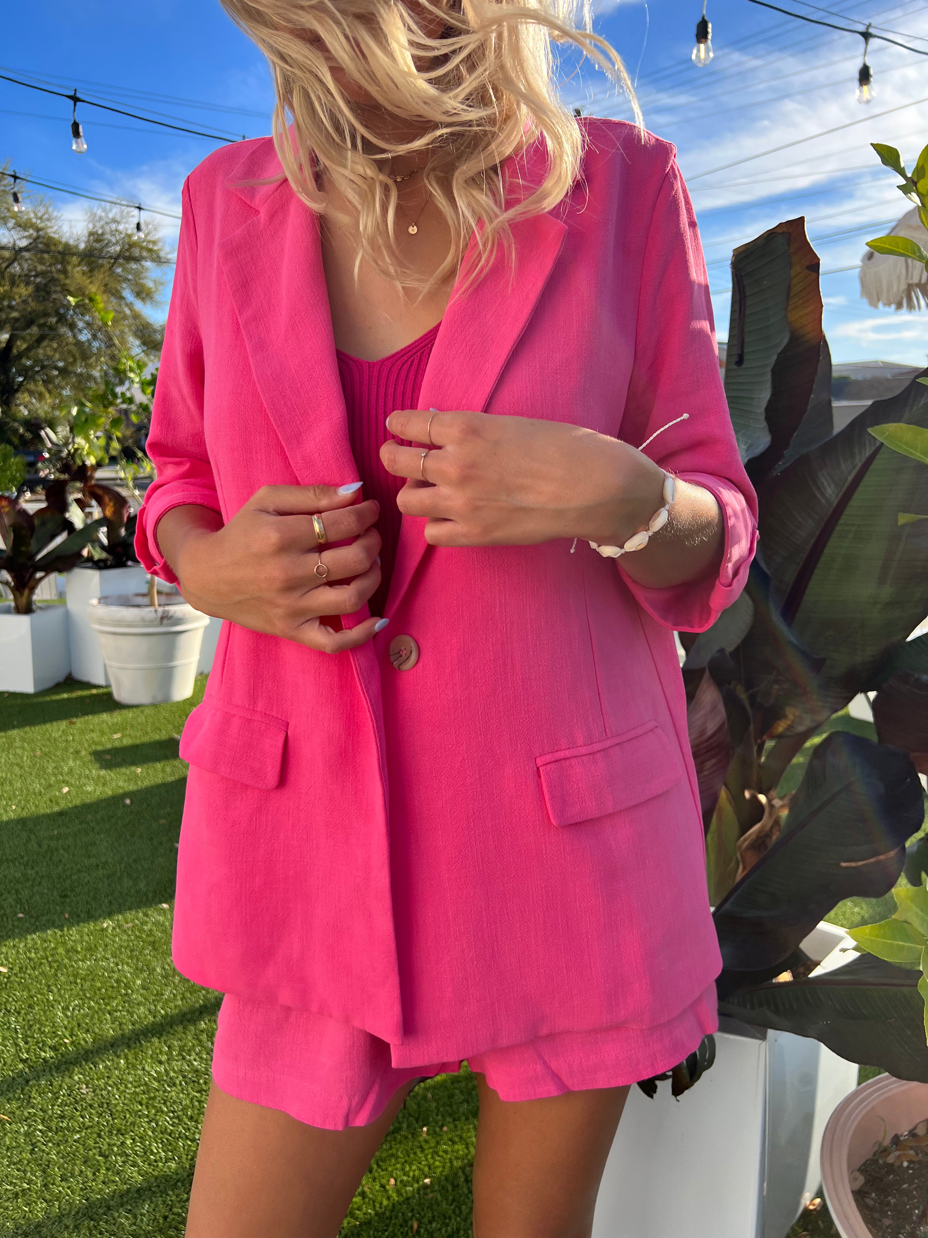 Legally Blonde Blazer- Pink