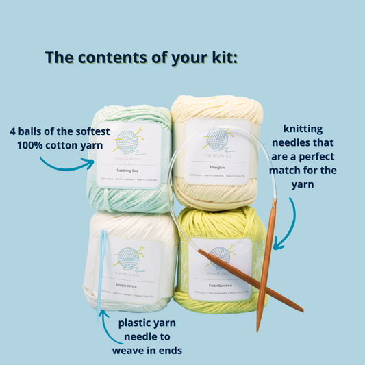 Learn to Knit Kit - Knit a Chunky Beanie – mindfulknits