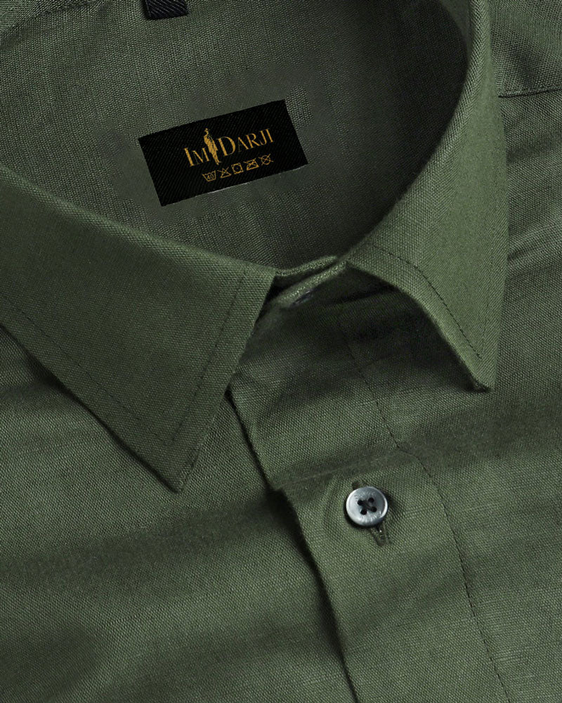 Dusty Green Super Soft Premium Cotton Formal Shirt– Im Darji
