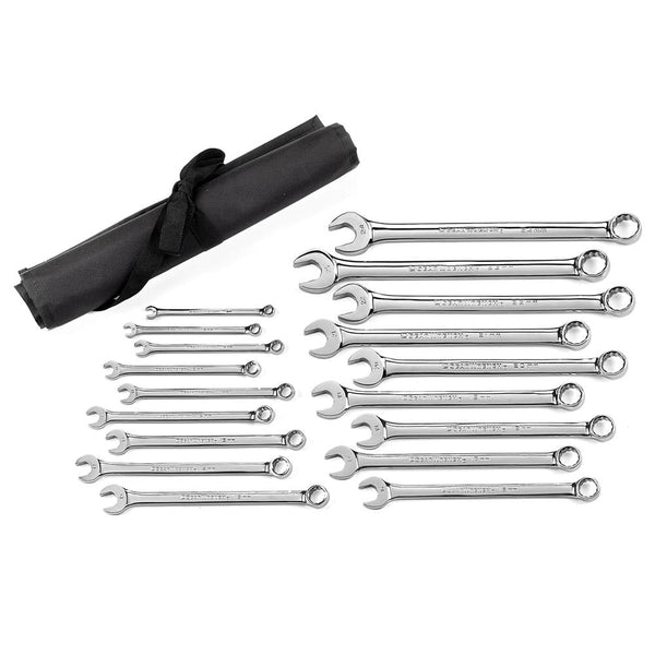 GearWrench 81916 22 Pc. 12 Point Long Pattern Combination Metric Wrenc