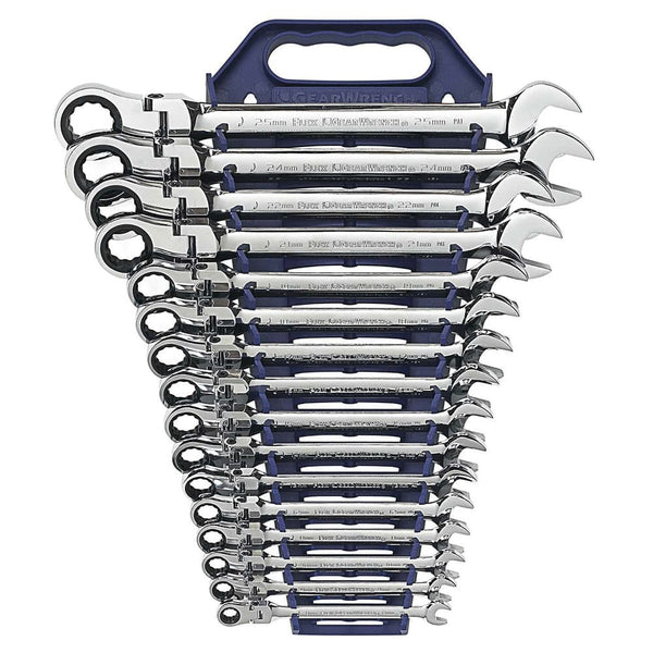 GearWrench 9702D 13 Pc. 72-Tooth 12 Point Flex Head Ratcheting Combina