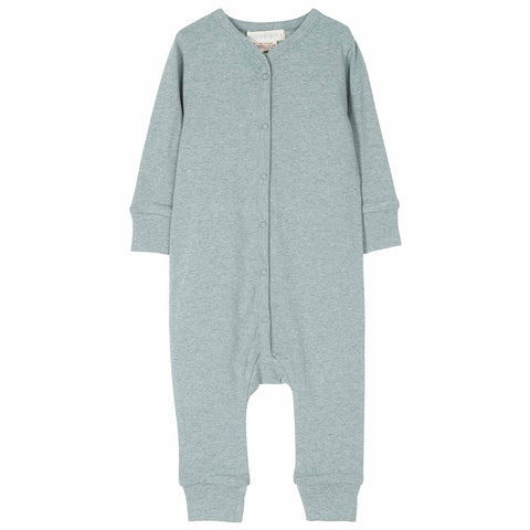 pyjama sans pieds bébé bleu en coton bio gots