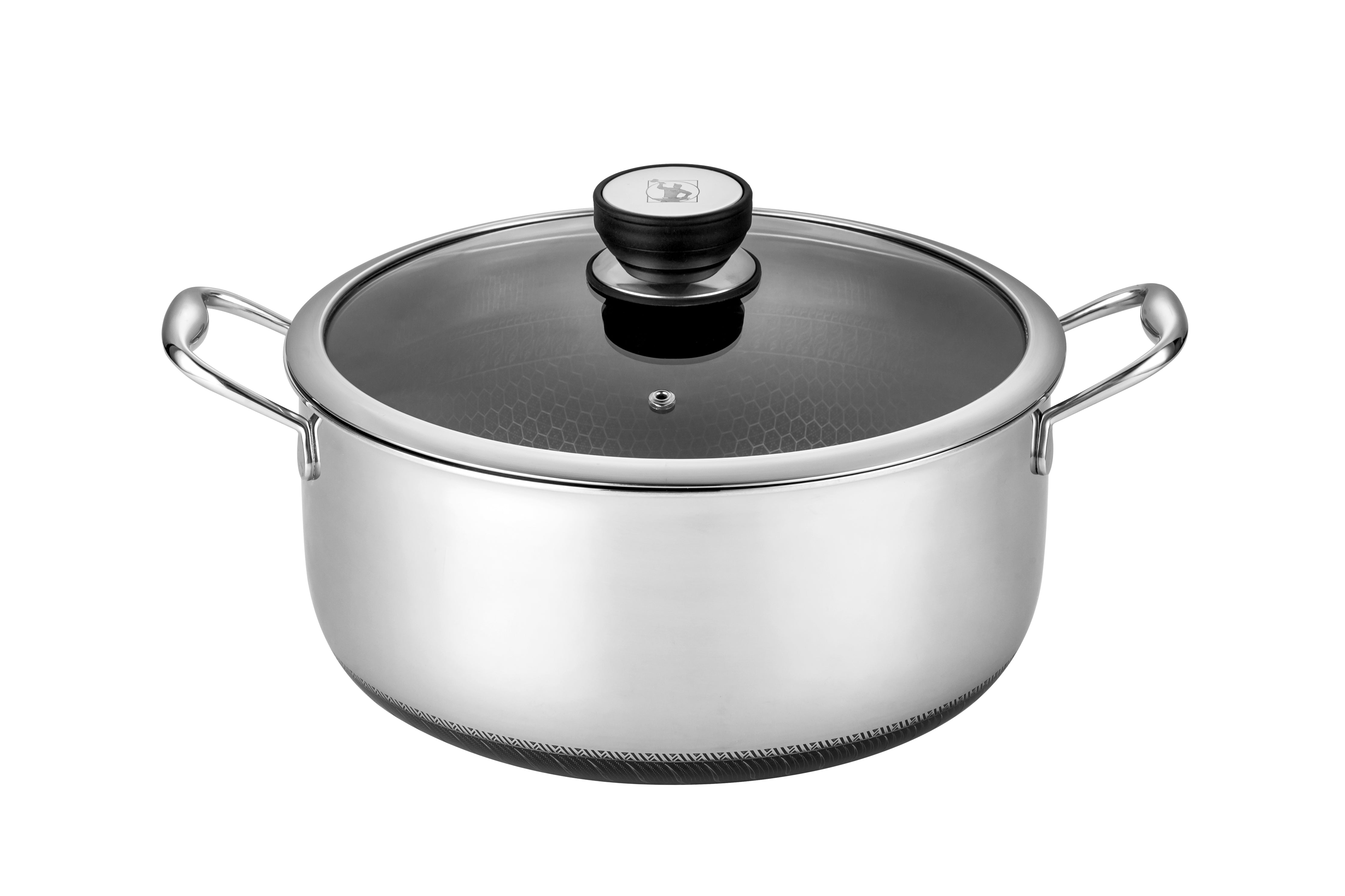 Sumisu - Fusion Non-stick Gryde 7,2 Liter (28 cm) med låg - Ildfast op til 300 grader - Tåler Opvaskemaskine - Tåler Metalredskaber - Til induktion og gas