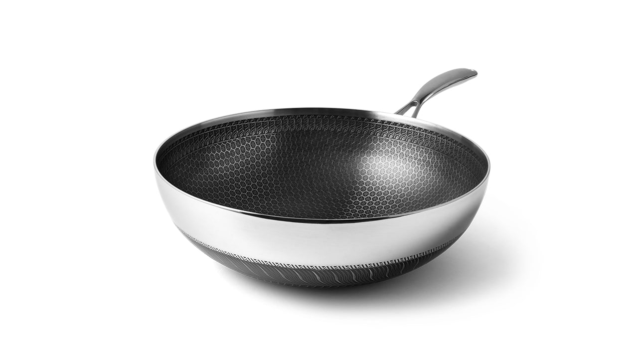 Billede af Sumisu - Fusion Non-stick Wok Ø30 cm - Ildfast op til 300 grader - Tåler Opvaskemaskine - Tåler Metalredskaber - Til induktion og gas