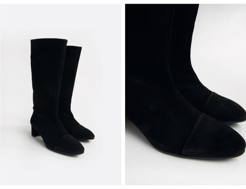 Botas juliette ante negro.