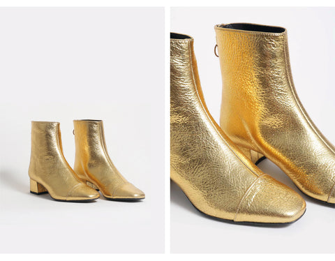 Botines Sol gold.