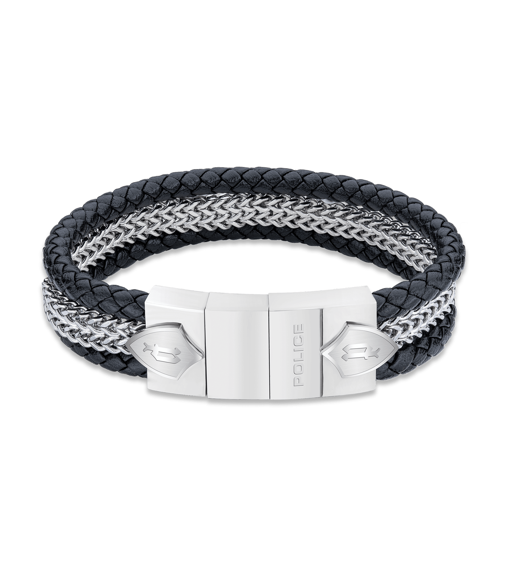 Buy Darkened Silver Stainless Steel Winged Skeleton Biker Bracelet Online -  Inox Jewelry India