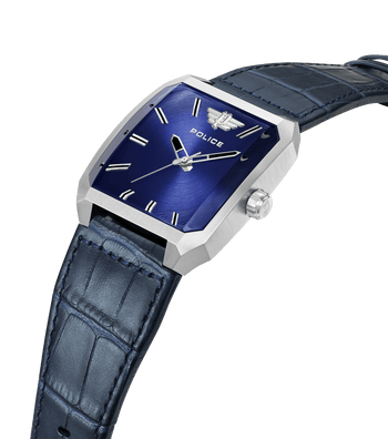 Reloj POLICE Hombre (Piel - Azul)