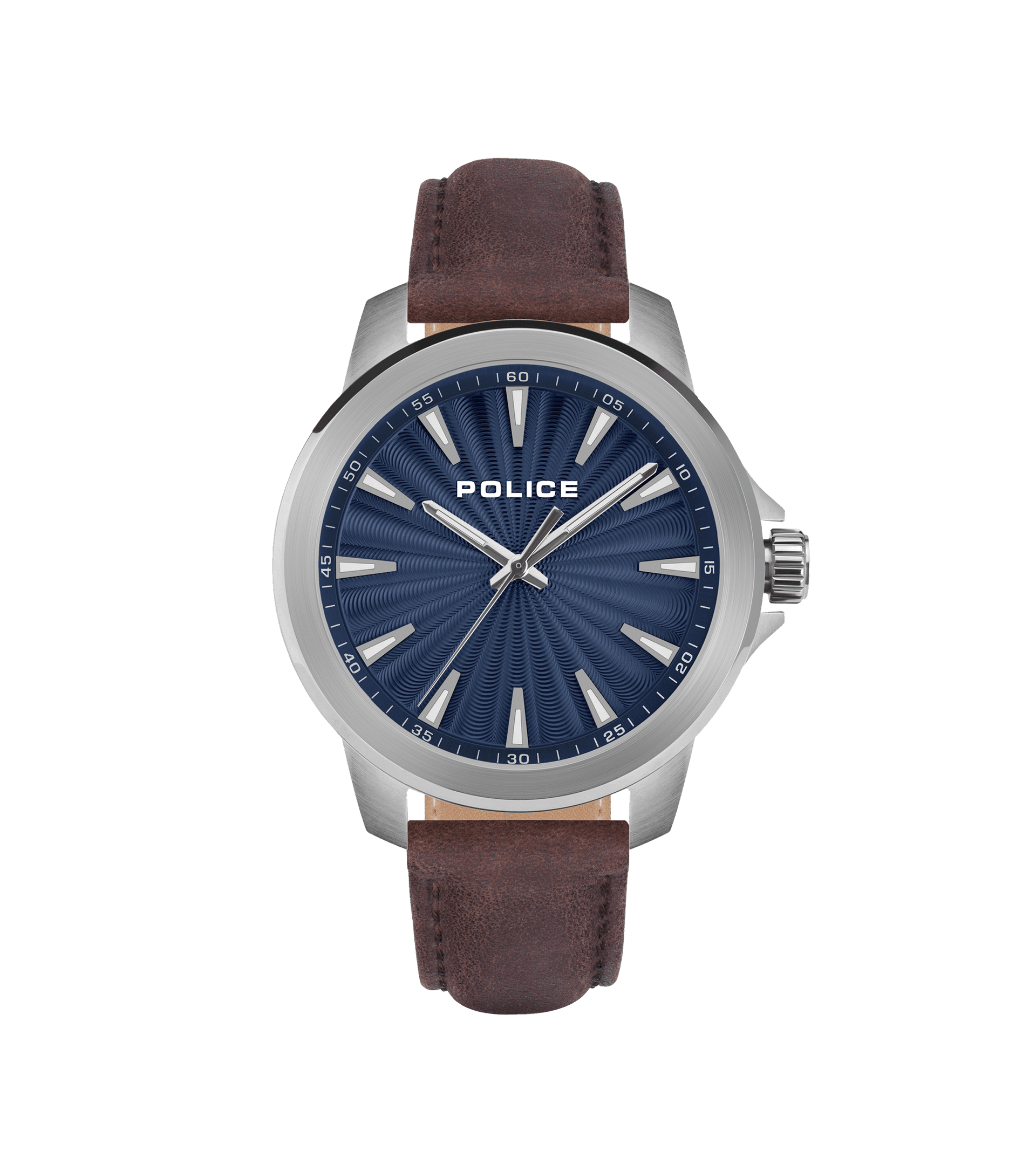 Police watches - Mensor Men Silver For Police Blue, Watch