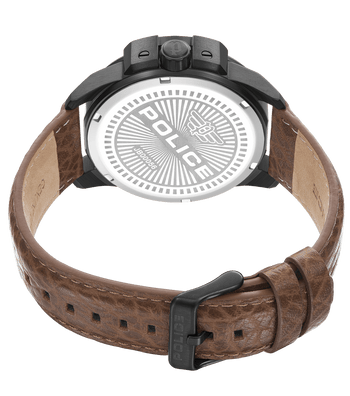 Reloj Police Underlined Hombre Negro y Dorado Multifunción PEWJF0005704