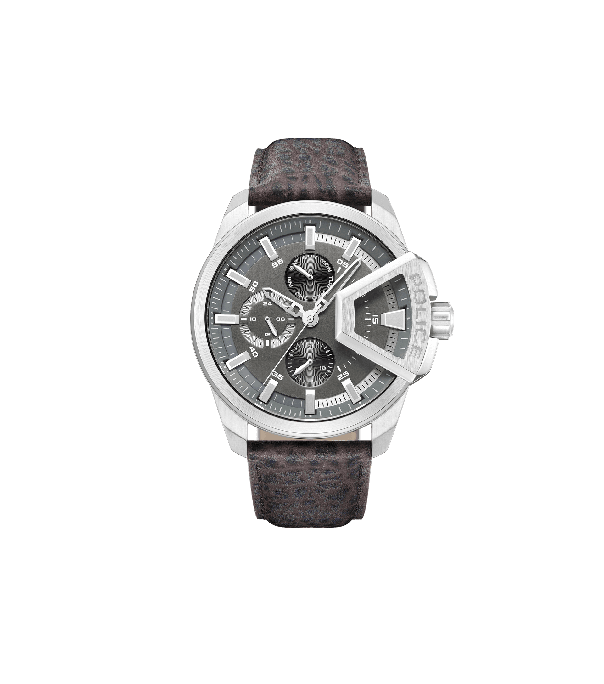 Police watches - Saleve Watch Police For Men Black, Silver