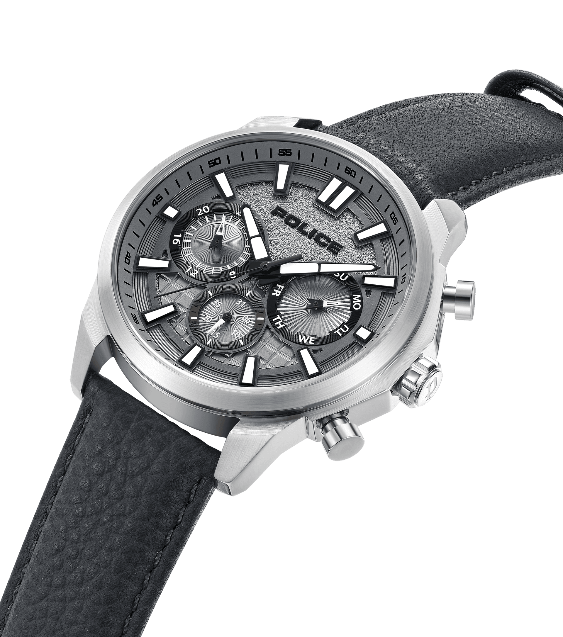 Reloj POLICE Hombre (Piel - Negro)