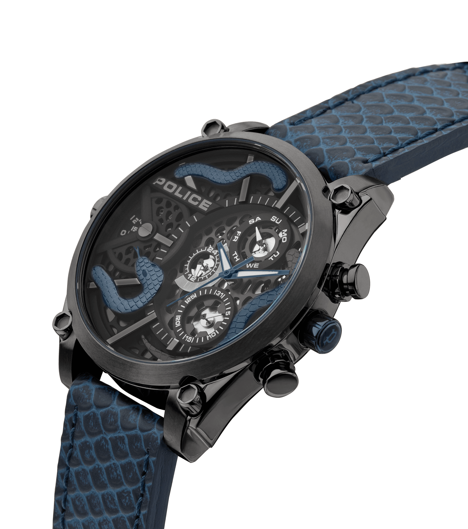 Black For Watch - Men watches Vigor By Police Black, Police
