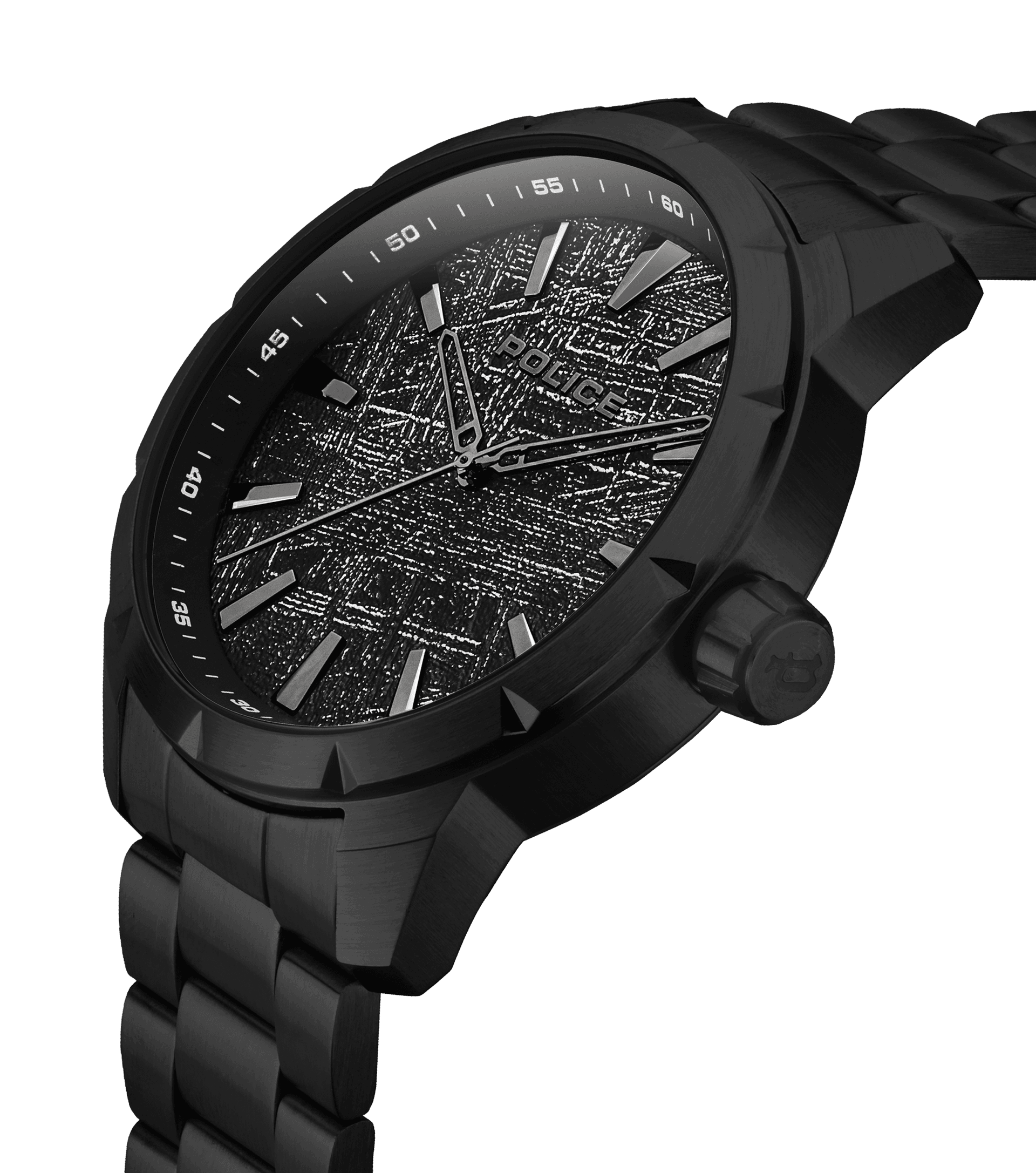 Police Relojes Vertex Reloj analógico de cuarzo para hombre con pulsera de  acero inoxidable PEWJG2108502, Negro -, PEWJG2108502