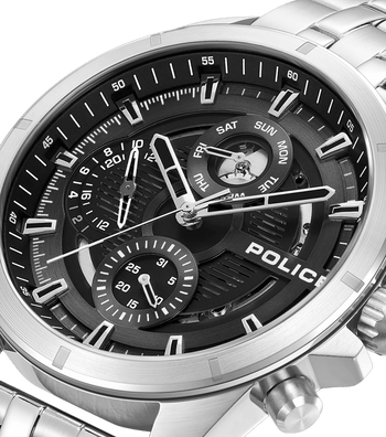 Police Silver, Police For Men Malawi Watch watches - Silver