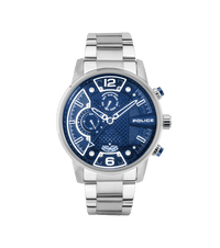 Police watches - Lanshu Watch Police For Men Silver, Silver