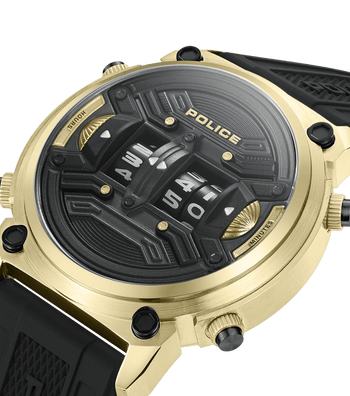 For Gold Black, - Police watches Men By Rotor Police Watch