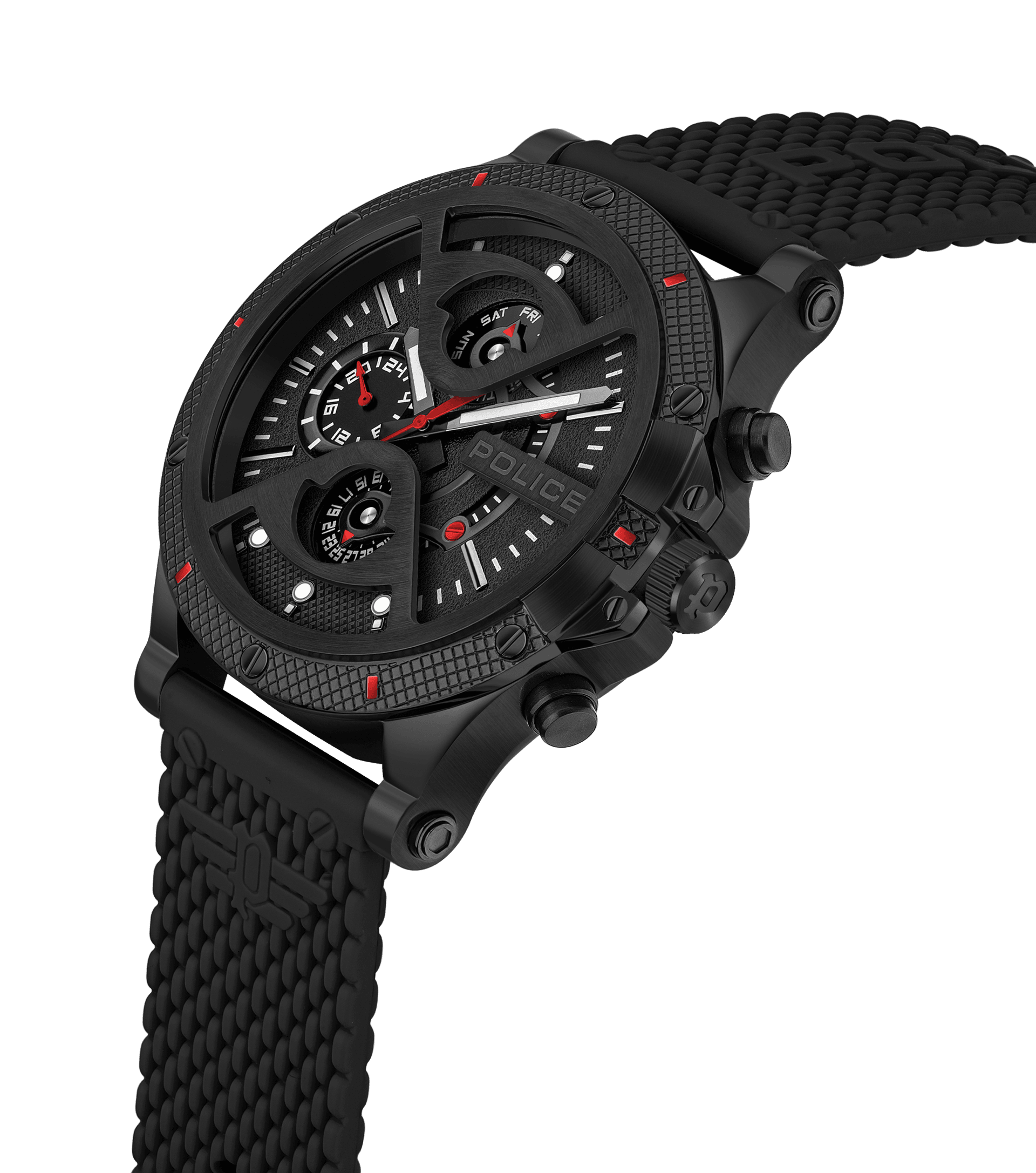 Reloj Police H.raptor.cron.cau.ne E= R1471698025