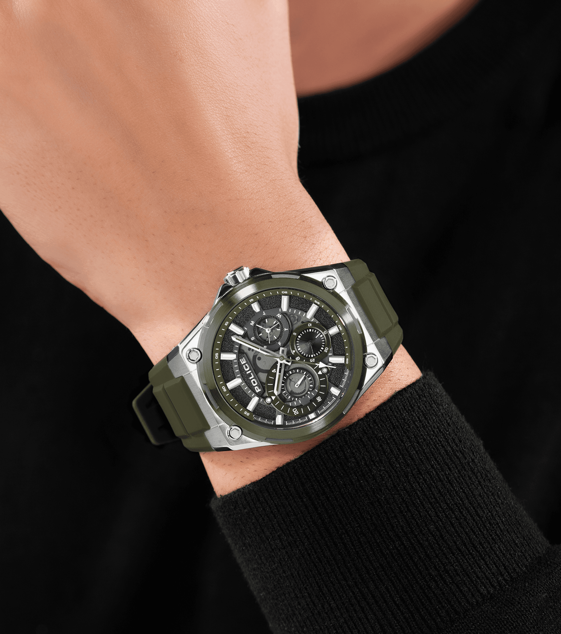 Police watches - Salkantay Watch Police For Men Green