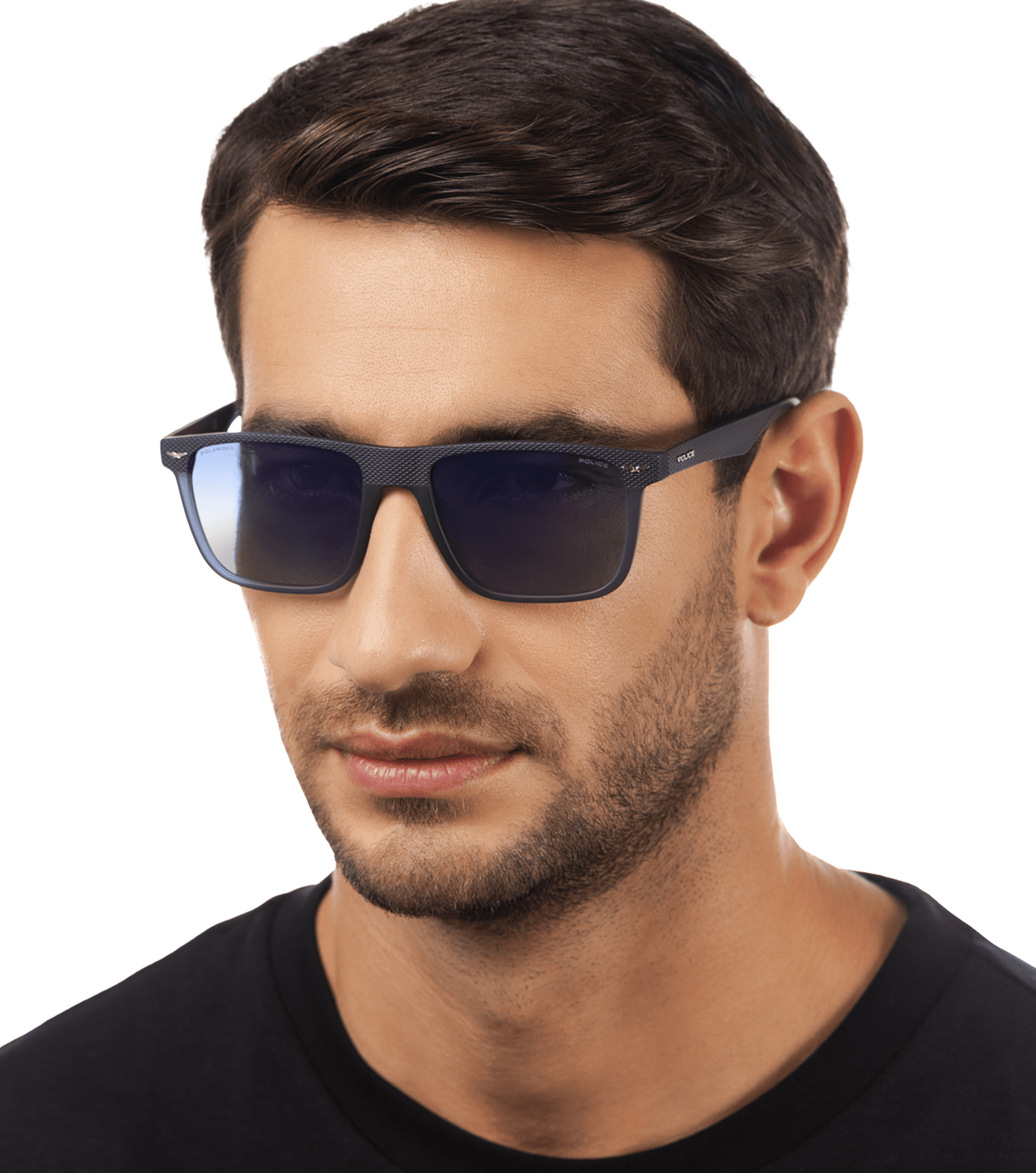 Police sunglasses - Gator 1 Man Sunglasses Police SPLE01 Red, Smoke Gradient