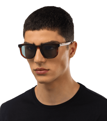 Police sunglasses - Origins 55 Man Sunglasses Police SPLF88 Grey, Brown