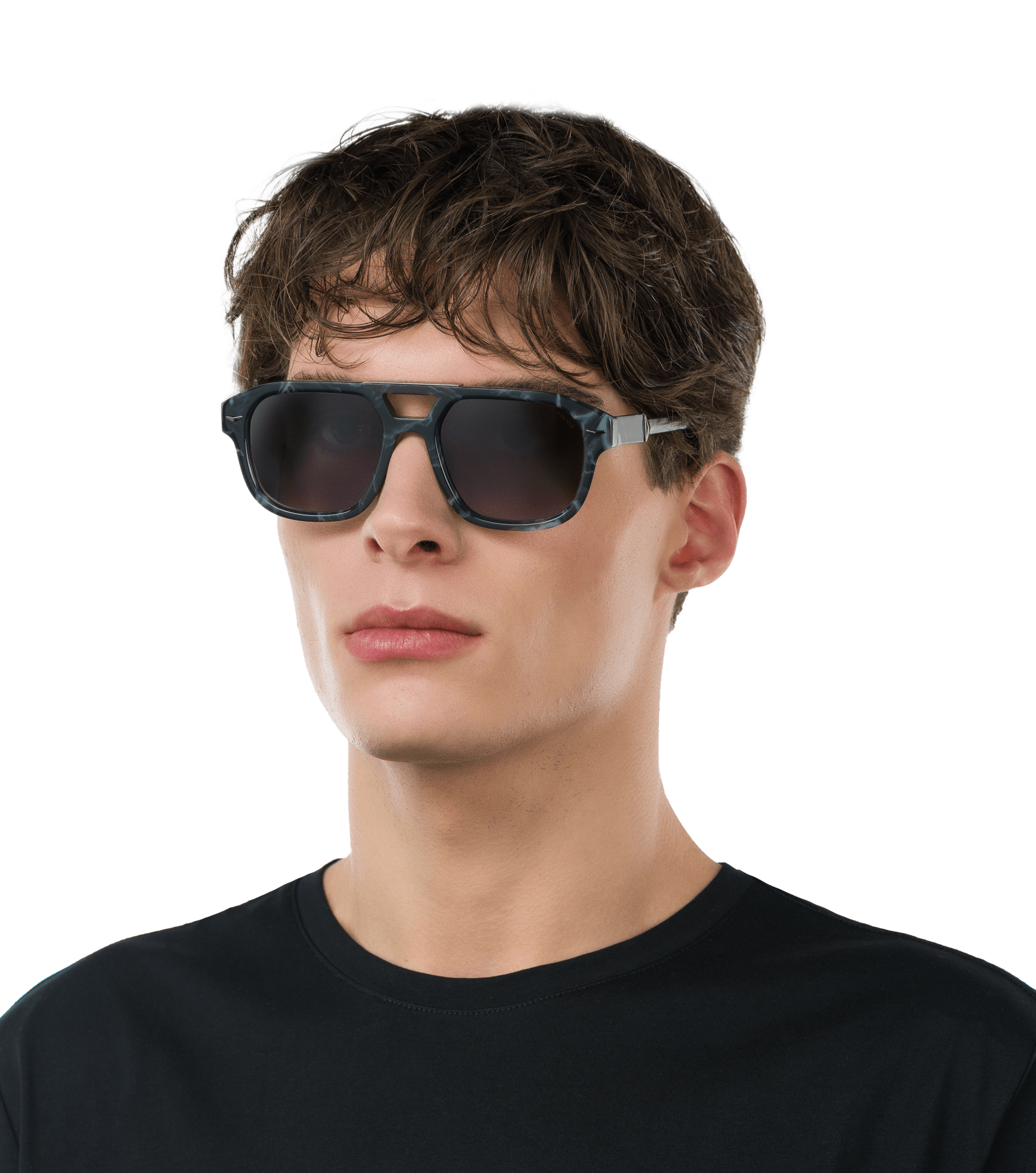 Police sunglasses - Monument 6 Man Sunglasses Police SPLL88E Black, Smoke