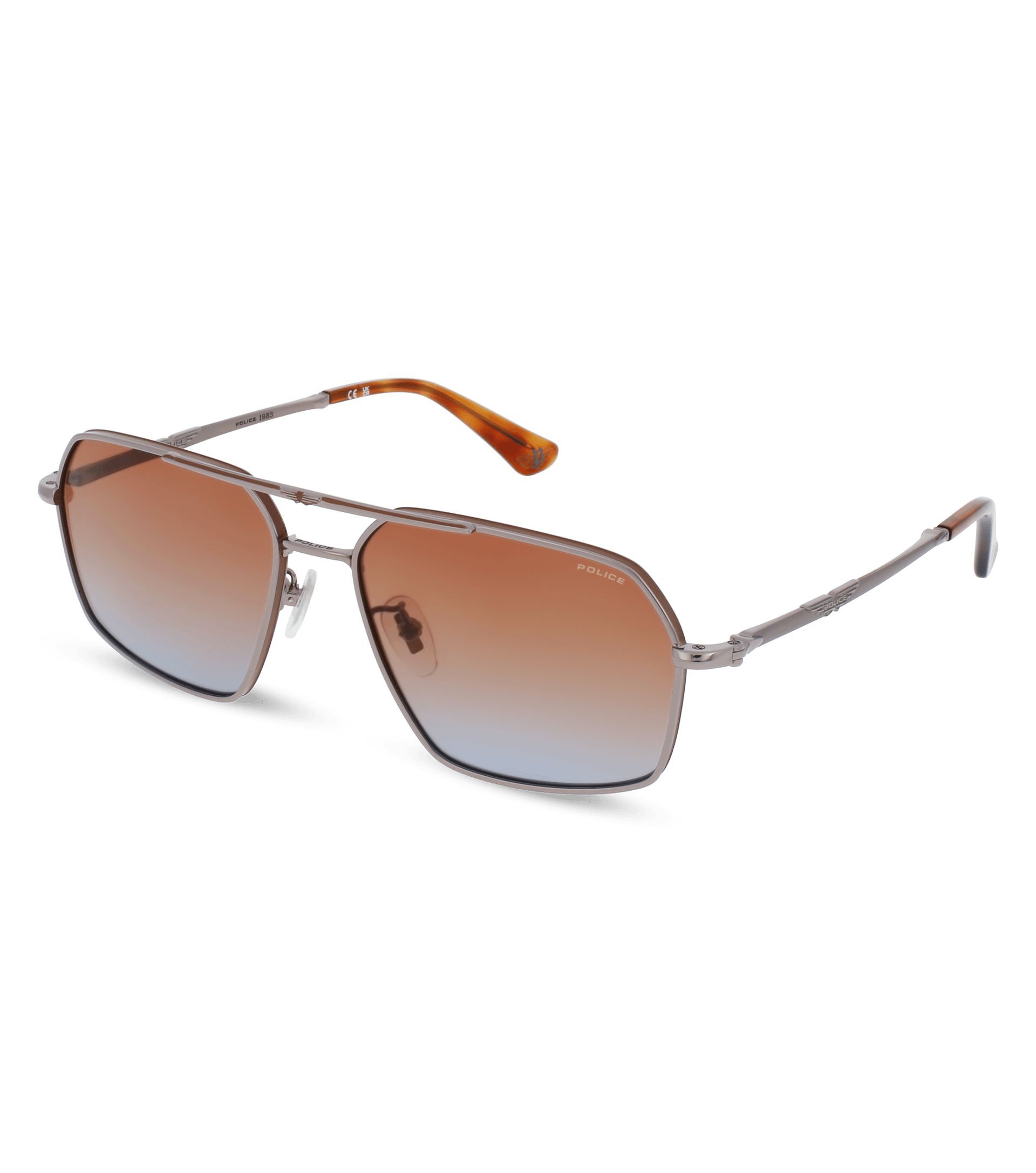 Police sunglasses - Origins Classic 2 Man Sunglasses Police SPLL86 Rose  gold, Green